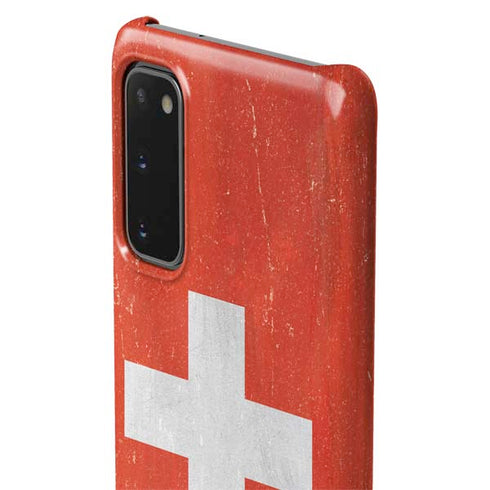 Switzerland Flag Distressed Galaxy S20 Lite Case